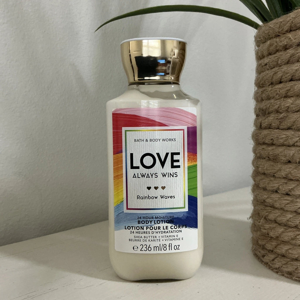 Bath and Body Works Love Always Wins Rainbow Waves Body Lotion 8 fl oz *NEW*